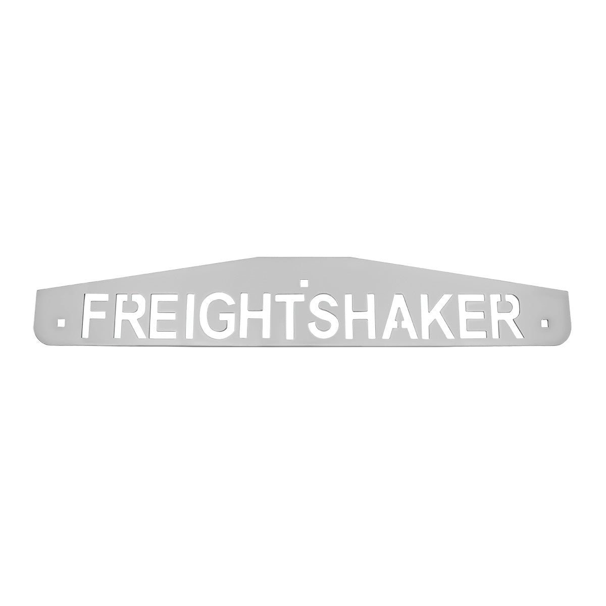 4" X 24" Chrome Freightshaker Bottom Mud Flap Plate - Bolt Thru