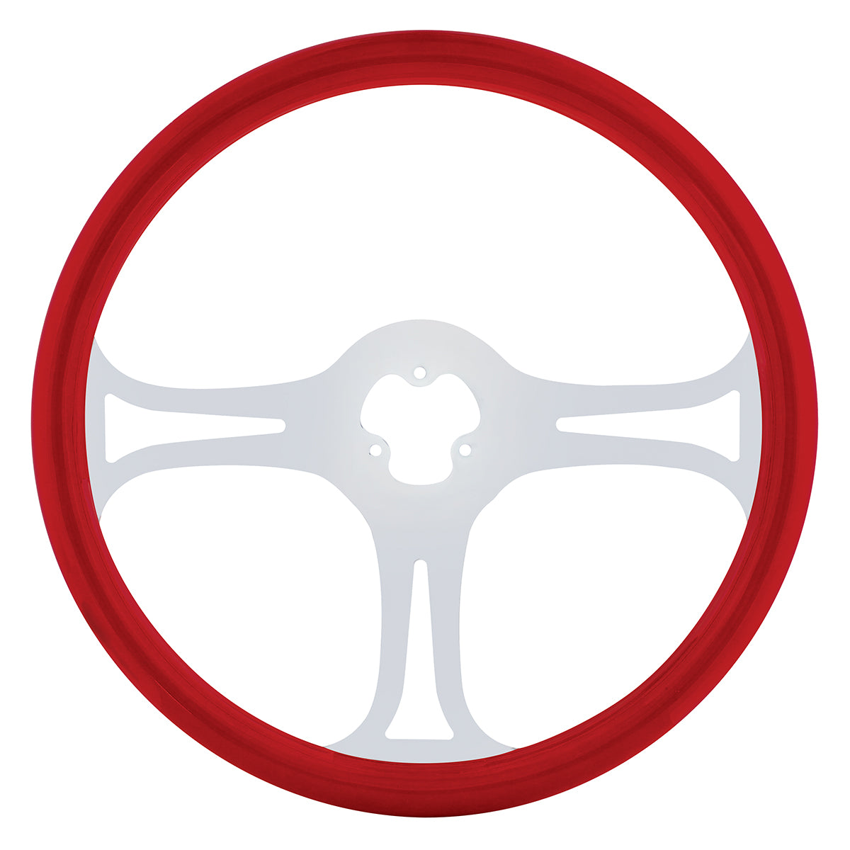 18" Color Blade Steering Wheel - Indigo Red
