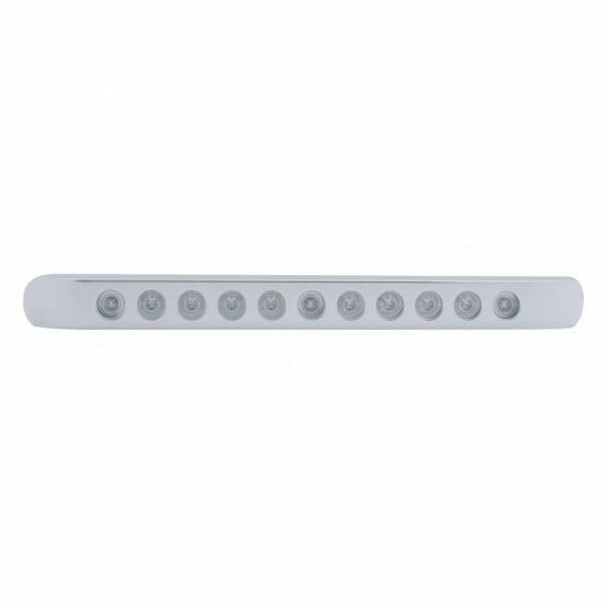 11 LED 17" Light Bar With Bezel (Stop, Turn & Tail) - Red LED/Clear Lens