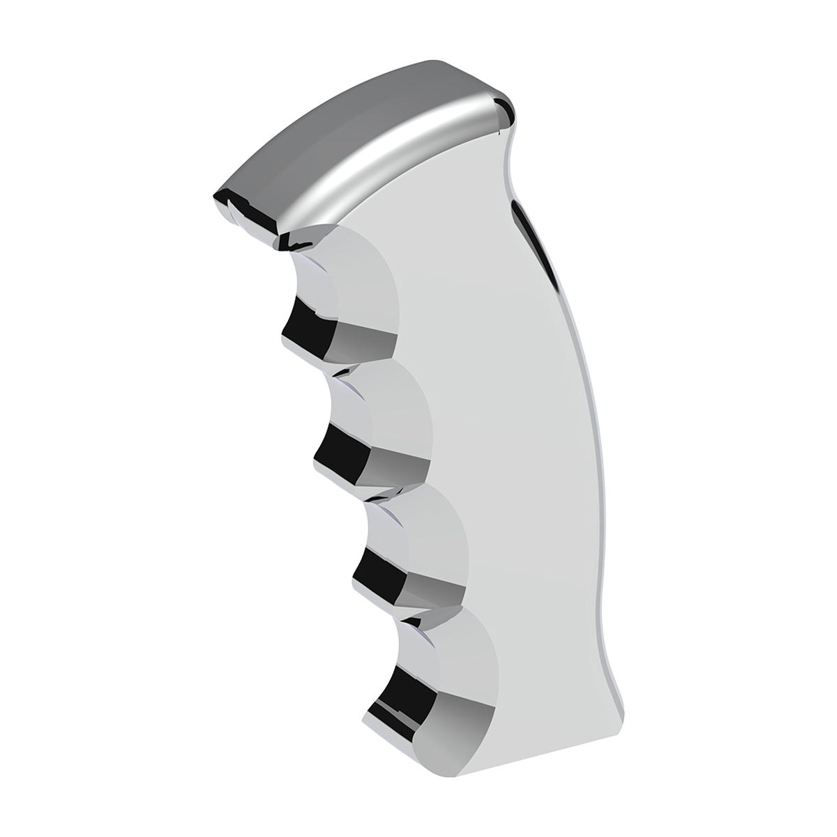 Thread-On Pistol Grip Gearshift Knob - Chrome