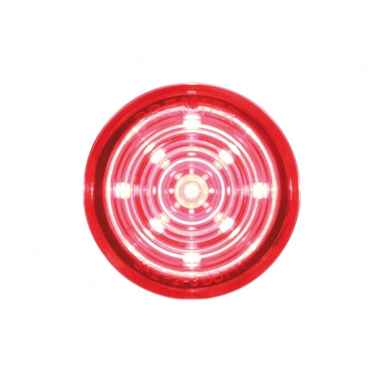 9 LED Mini Bullet Light Insert - Red LED/Red Lens (Bulk)