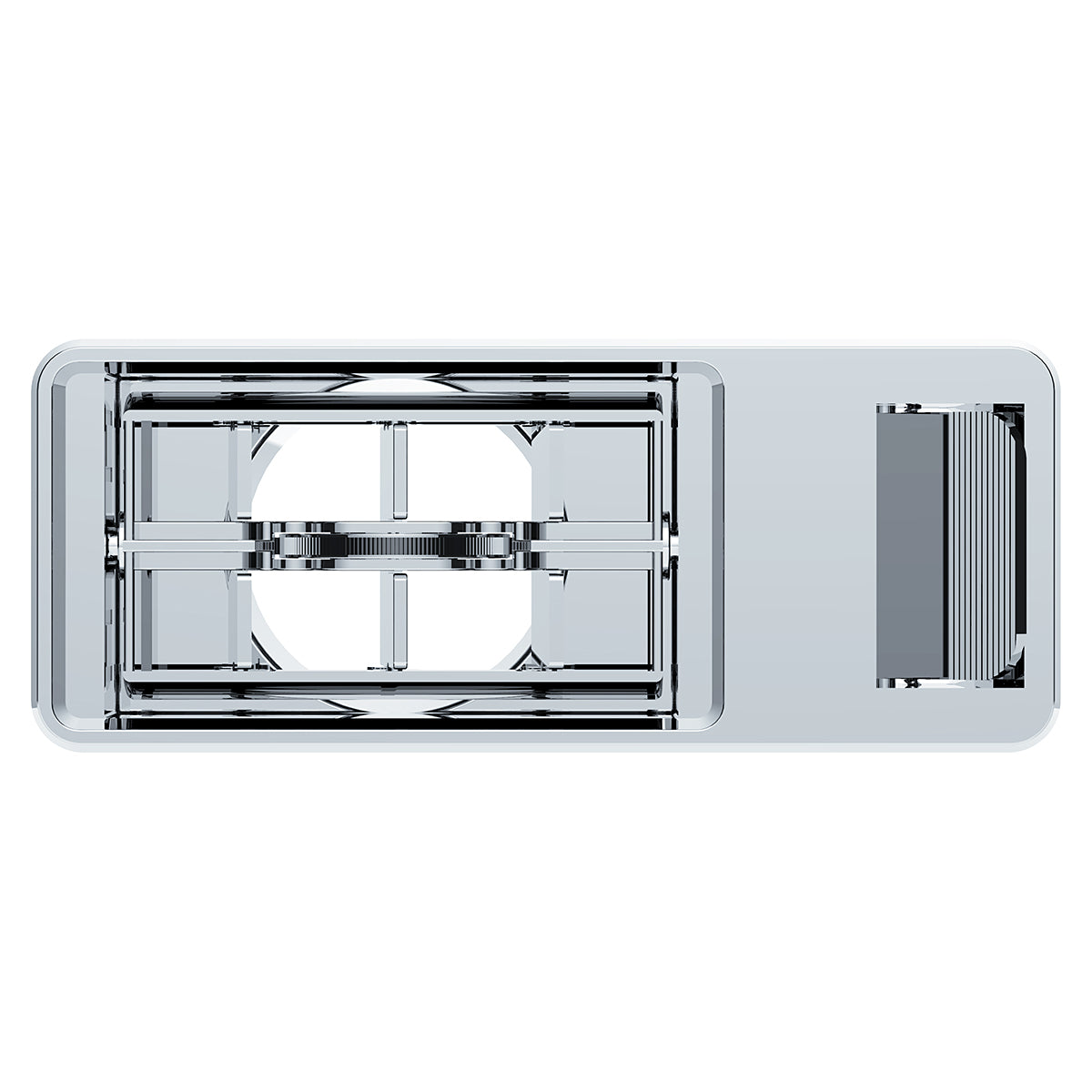 Chrome Plastic A/C Vent For 2001 & Older Kenworth - Driver