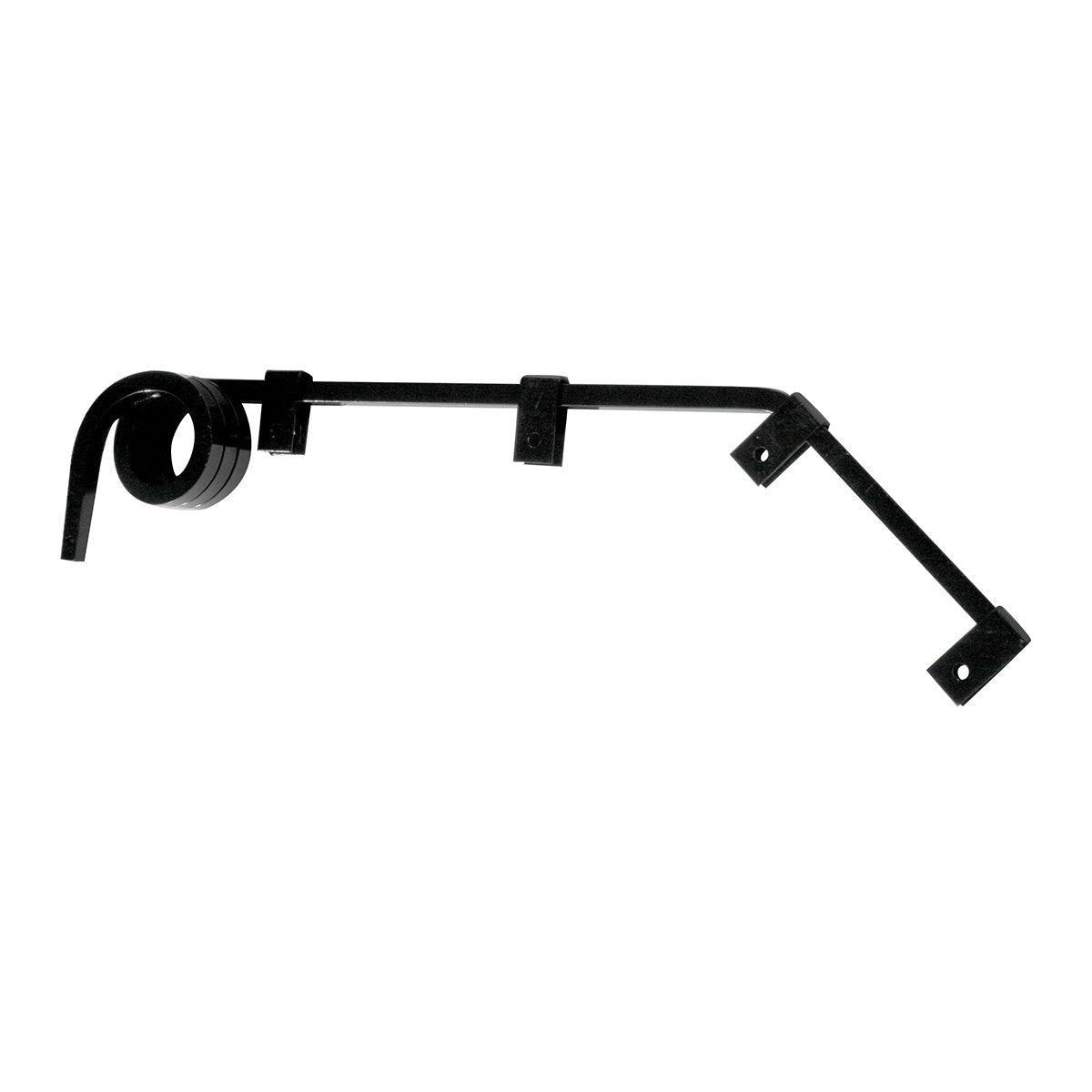 Black Angled Mud Flap Hangers - 3 Coils (Pair)