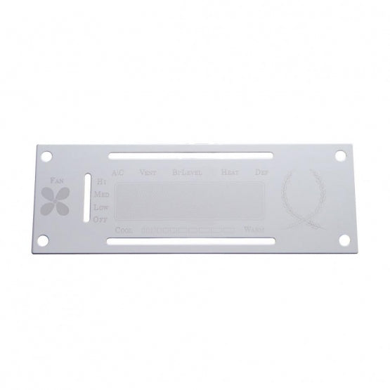 Kenworth Stainless A/C Control Plate