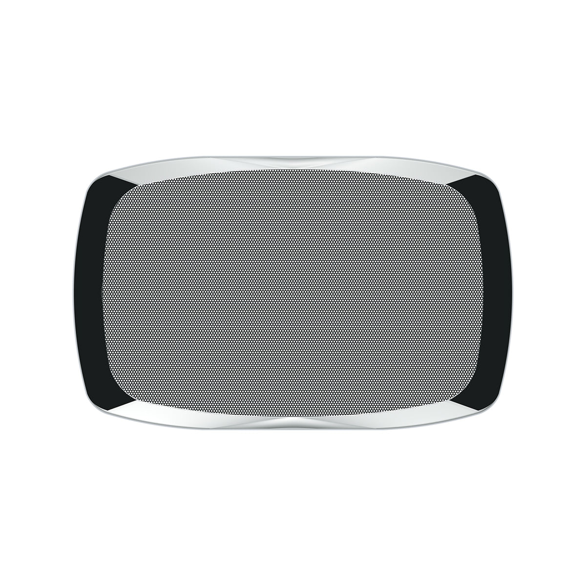 Chrome Rectangular Speaker Cover For Peterbilt 389 (2008+), 388 (2008-2014),& 335 (2006-2014)