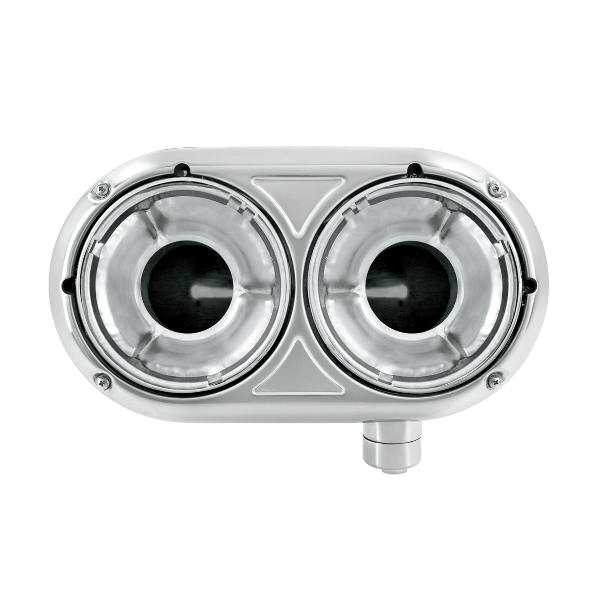 304 Stainless Dual Headlight Housing With Inner Lamp Bucket For Peterbilt 359 - Passenger