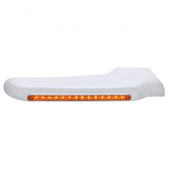 Sequential 14 Amber LED Front Fender Cover For Peterbilt 388 (2008-2015)&389 (2008-2023)-Amber Lens-Passenger