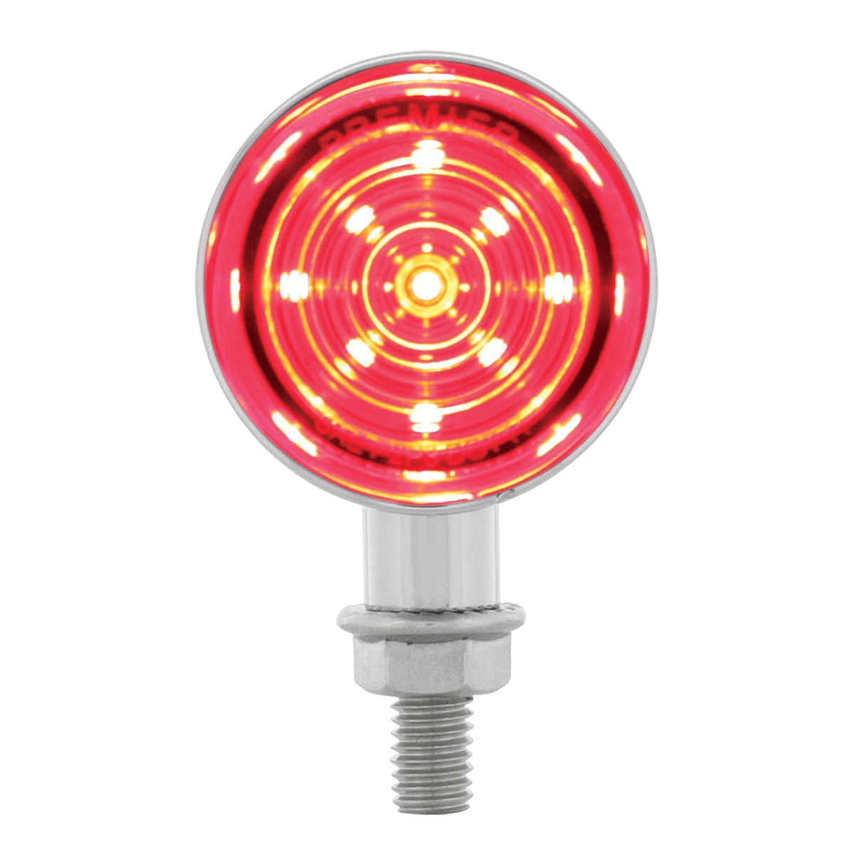 9 LED Dual Function Mini Bullet Light - Red LED/Red Lens