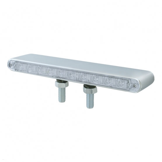 20 LED 9" Double Face Light Bar - Amber & Red LED/Clear Lens
