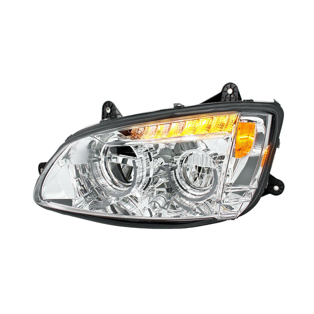 Chrome Full LED Headlight For 2008-2017 Kenworth T660-Driver