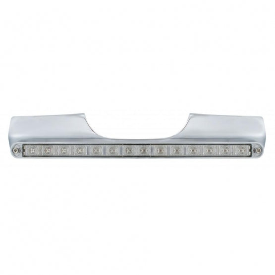 Motorcycle Rear Signal Light Bar With 14 LED 12" Light Bar - Red LED/Clear Lens