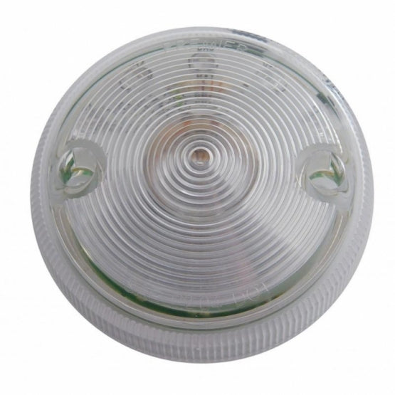 15 LED 3" Single Face Light Only - Amber LED/Clear Lens (Bulk)