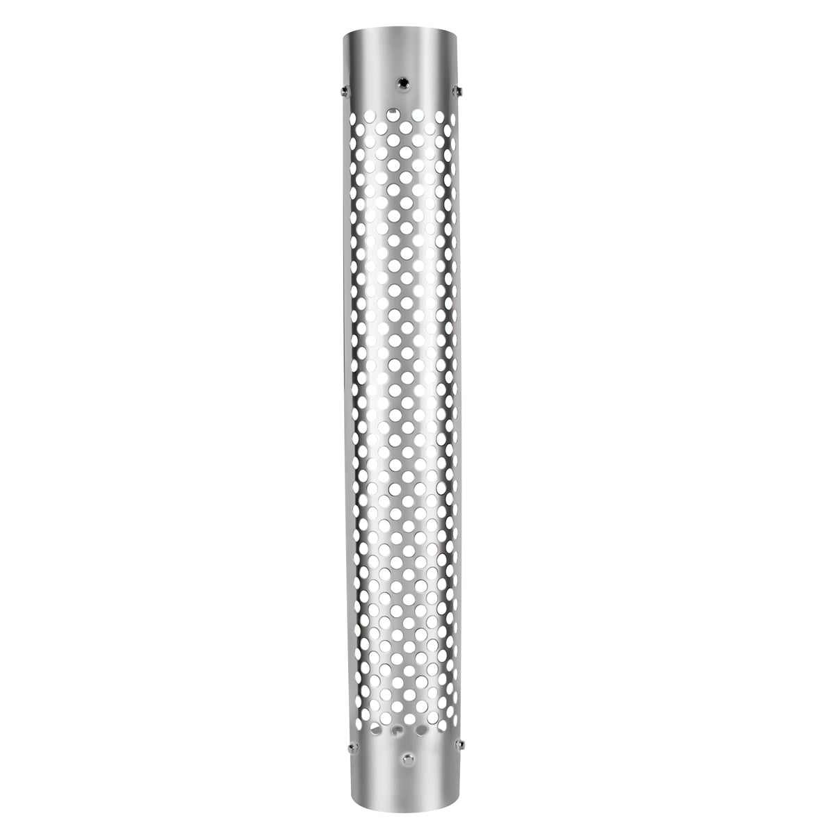 48" Tall 180 Degree Stainless Exhaust Muffler Shield For 5" Diameter Exhaust - Round Slot