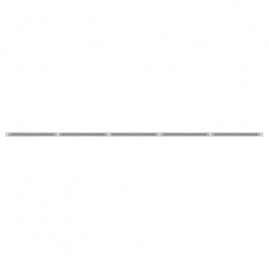 94" Stainless Light Bracket With 5X 23 SMD LED 17-1/4" Light Bars & Bezels - Amber LED/Clear Lens