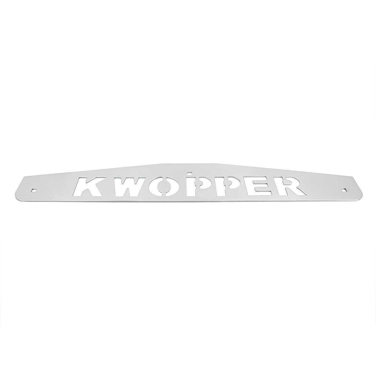 4" X 24" Chrome Kwopper Bottom Mud Flap Plate - Bolt Thru