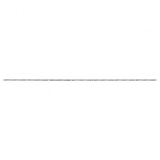 94" Stainless Light Bracket With 7X 14 LED 12" Light Bars - Red LED/Chrome Lens