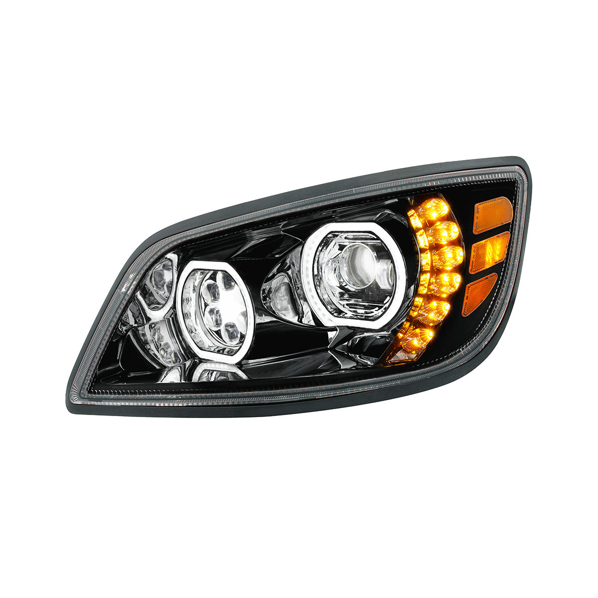 High Power 10 LED Blackout Headlight For 2005-2021 Hino 238/258/268/338-Driver