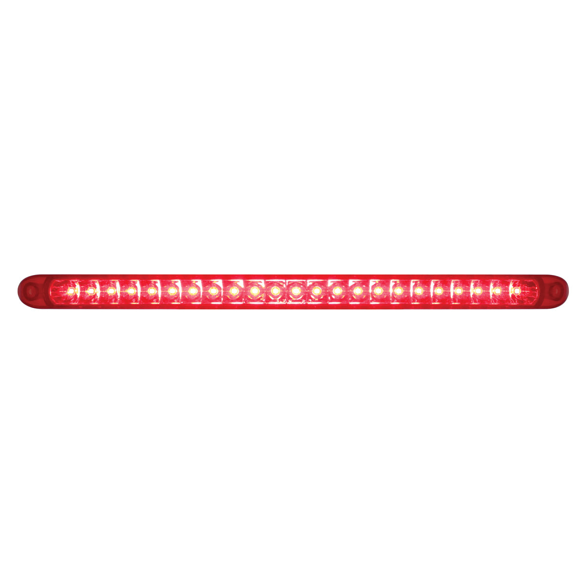 23 SMD LED 17-1/4" Reflector Light Bar Only (Stop, Turn & Tail) - Red LED/Red Lens (Bulk)