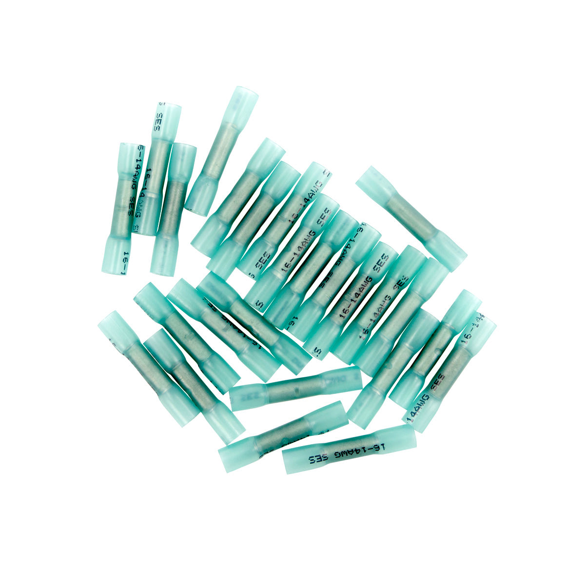 16-14 AWG CS Heat Shrink Butt Connector - Blue (25-Pack)