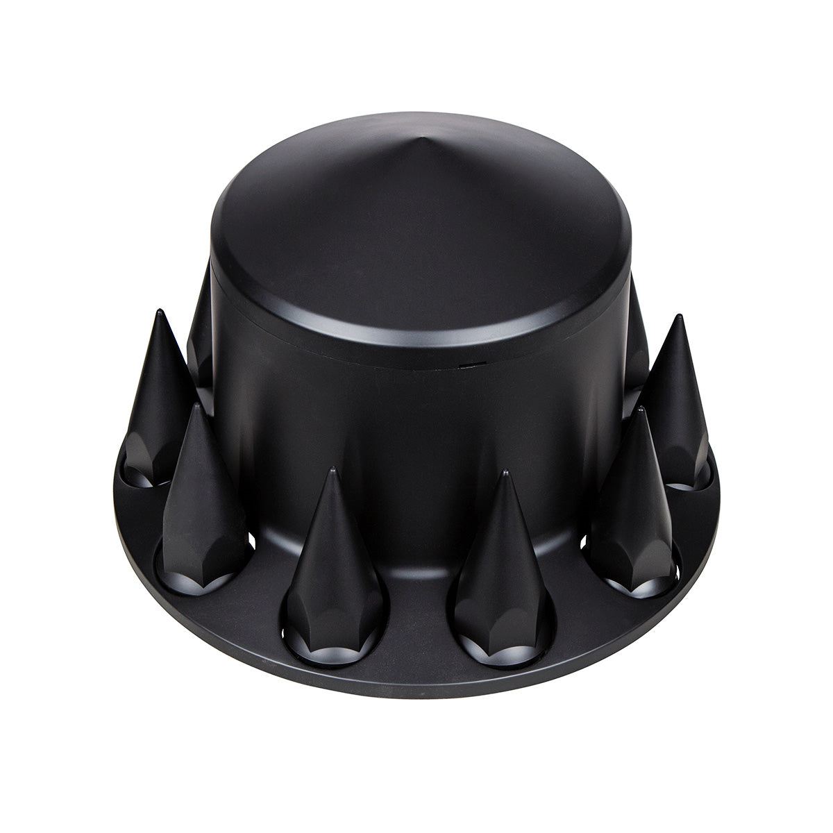Pointed Rear Axle Cover With 33mm Spike Thread-On Nut Covers - Matte Black
