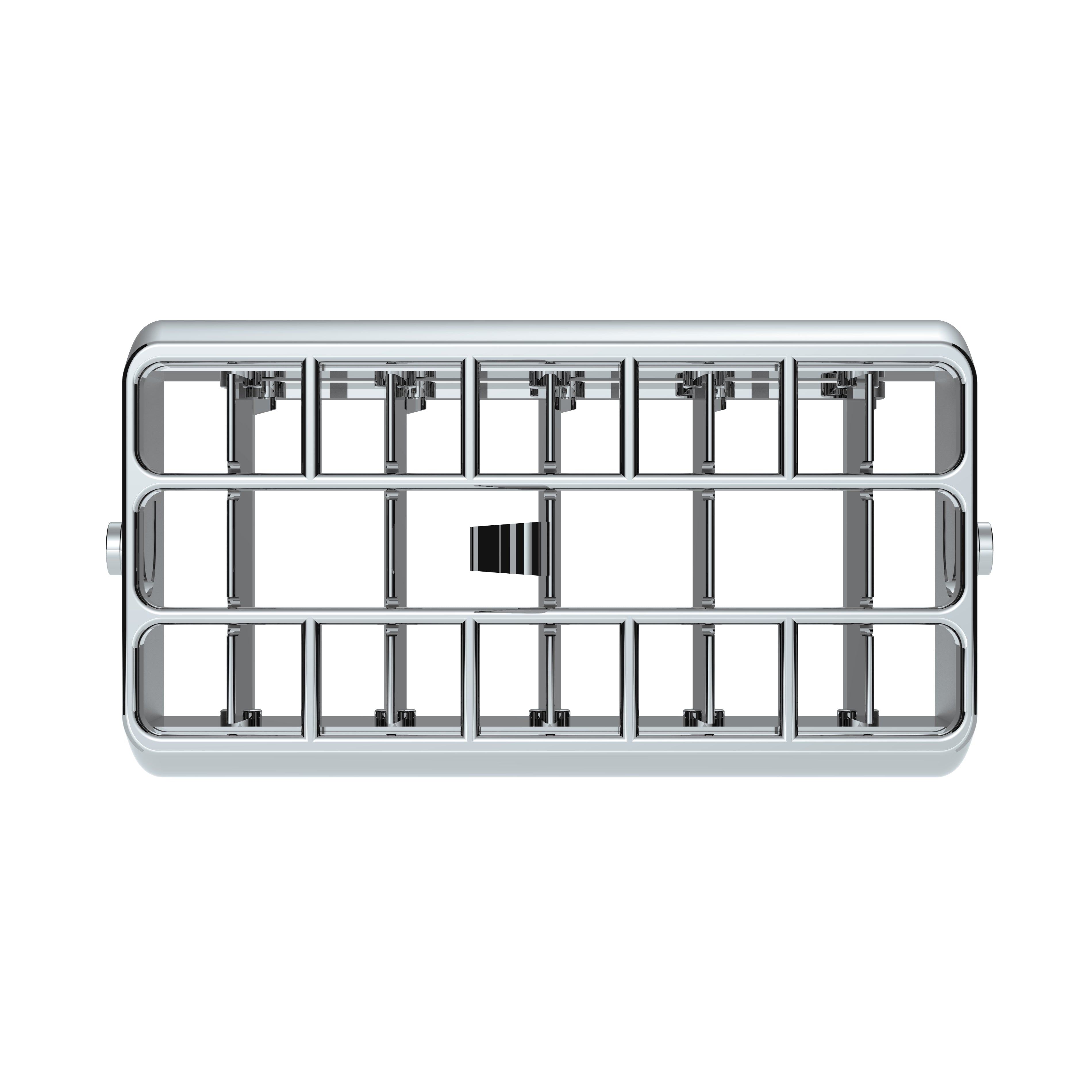 Chrome Plastic A/C Vent For 2001-05 Peterbilt - Center