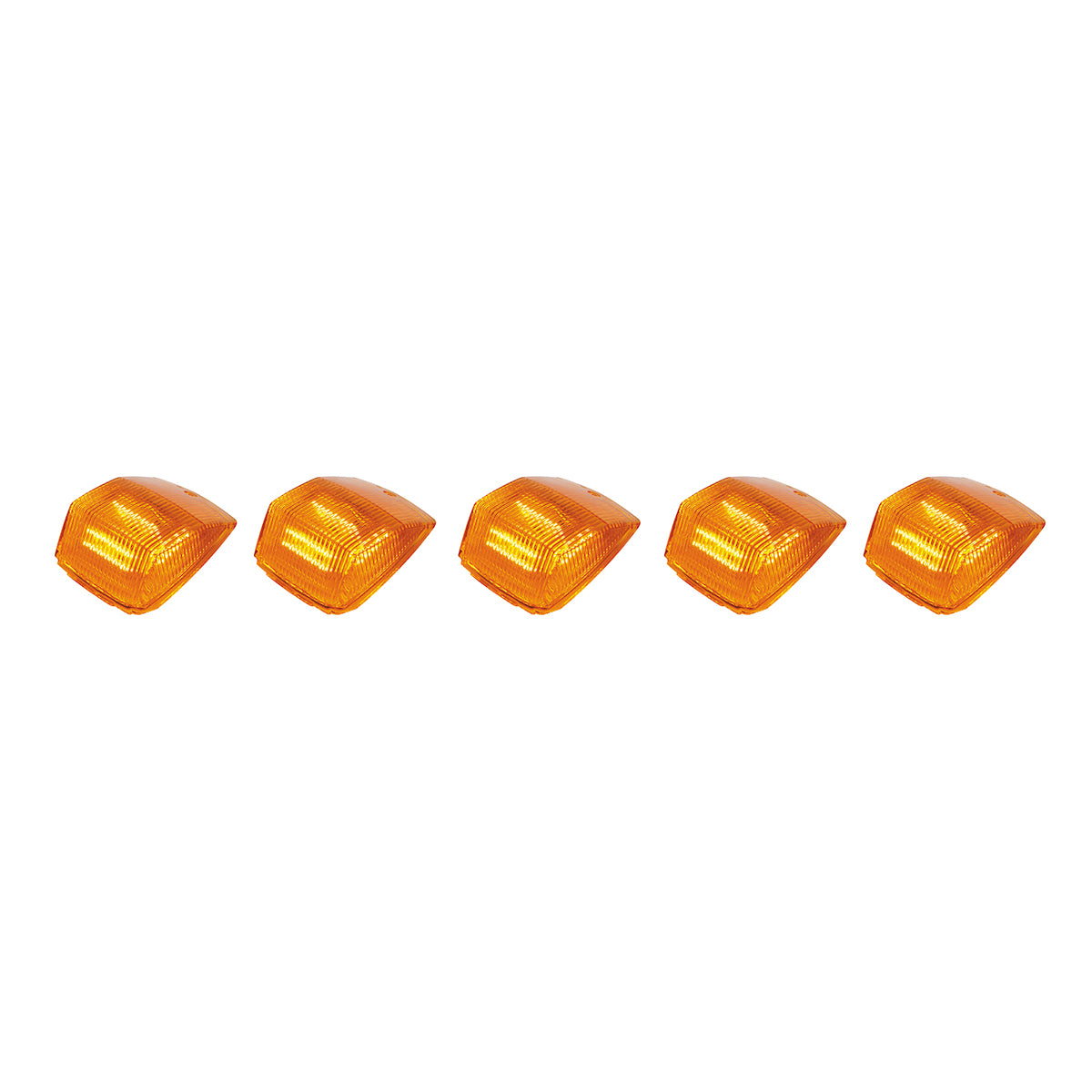 36 LED Square Cab Light - Amber LED/Amber Lens (5-Pack)