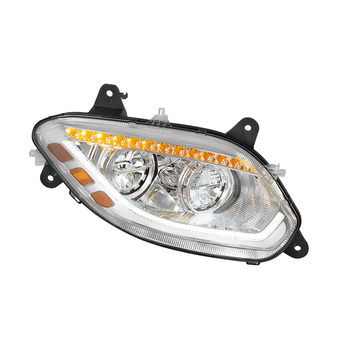 Chrome 86 LED Headlight For 2018-2025 International LT- Passenger