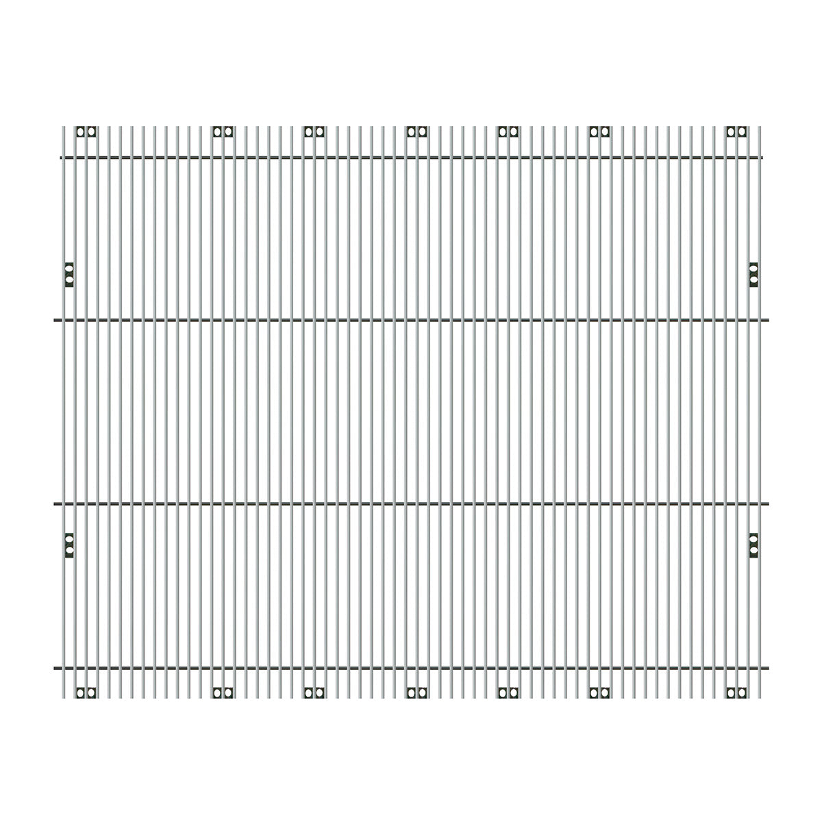 Aluminum Billet Style Grille Insert With Vertical Bars For Peterbilt 379 Extended Hood
