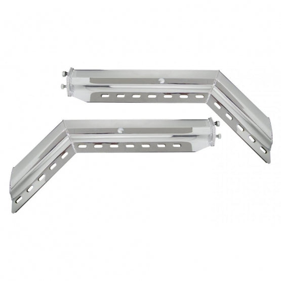 30" 430SS 45-Degree Angled Heavy Duty Mud Flap Hangers-2" Bolt Pattern (Pair)