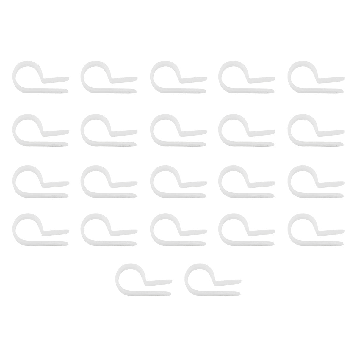3/8" I.D. Natural Nylon Cable Clamps (22-Pack)