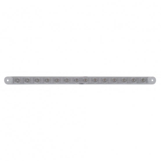 14 LED 12" Sequential Light Bar Only - Amber LED/Clear Lens (Bulk)