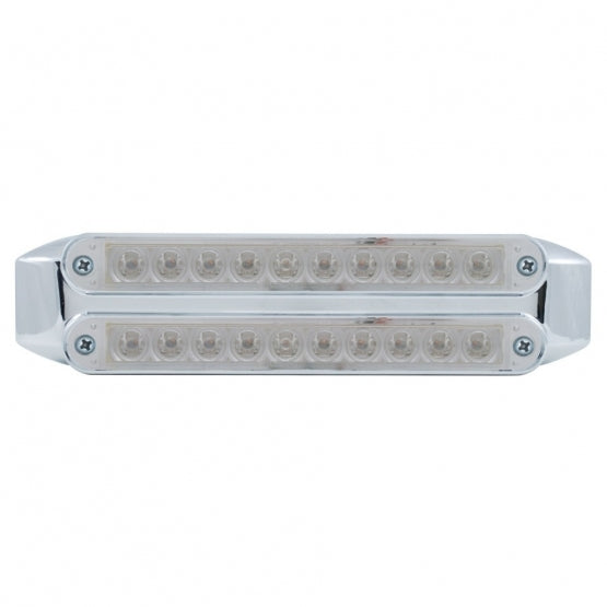 Dual 10 LED 6-1/2" Light Bars (Stop, Turn & Tail) - Red LED/Clear Lens