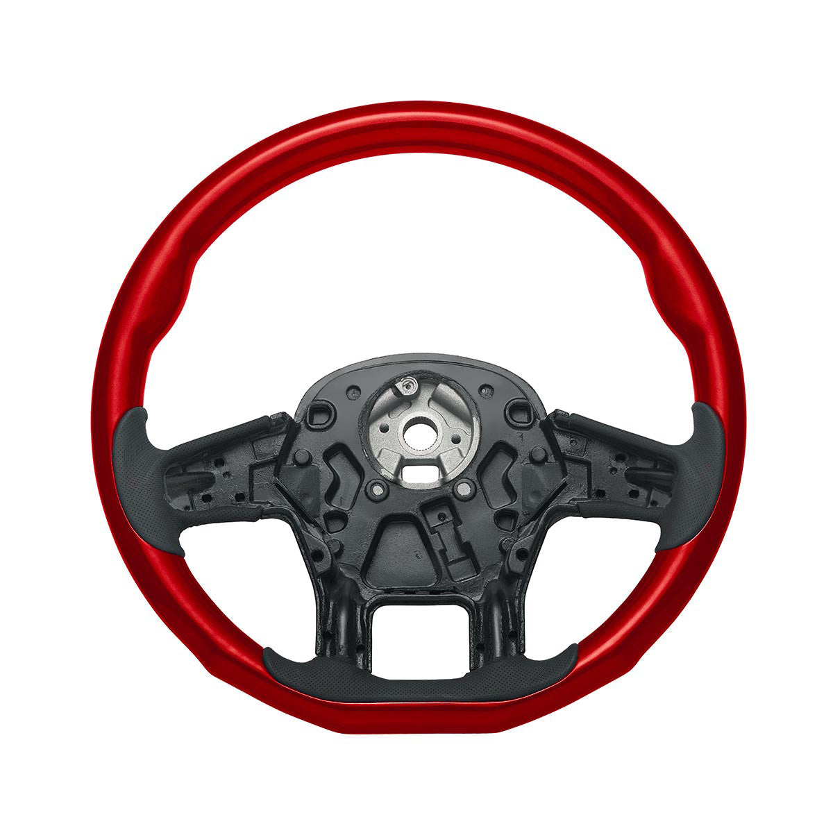 18" YourGrip Wood Candy Color Steering Wheel For 2012-2021 PB 579 & 2013-2021 KW T680-Candy Red