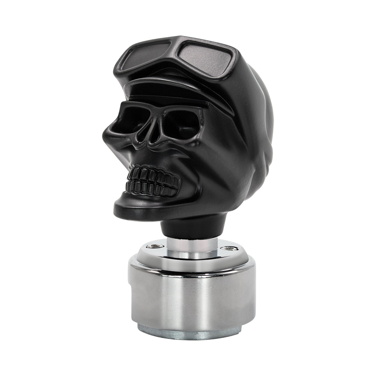 Skull Biker Gearshift Knob With 13/15/18 Speed Adapter - Black