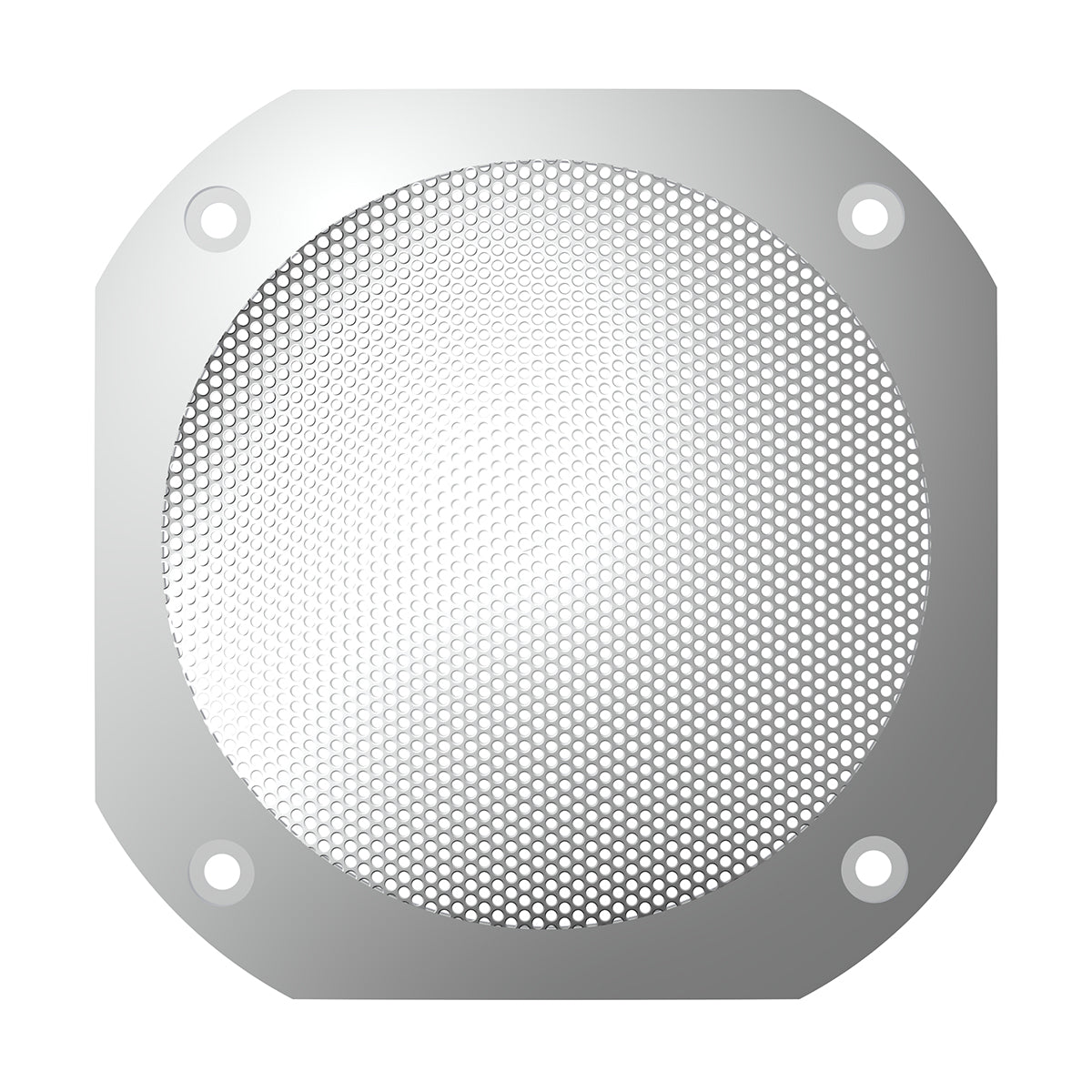 Chrome 4-1/2" Square Speaker Cover For International 9900 (1999-2017), 9400/9300/9200 (1997-2010)