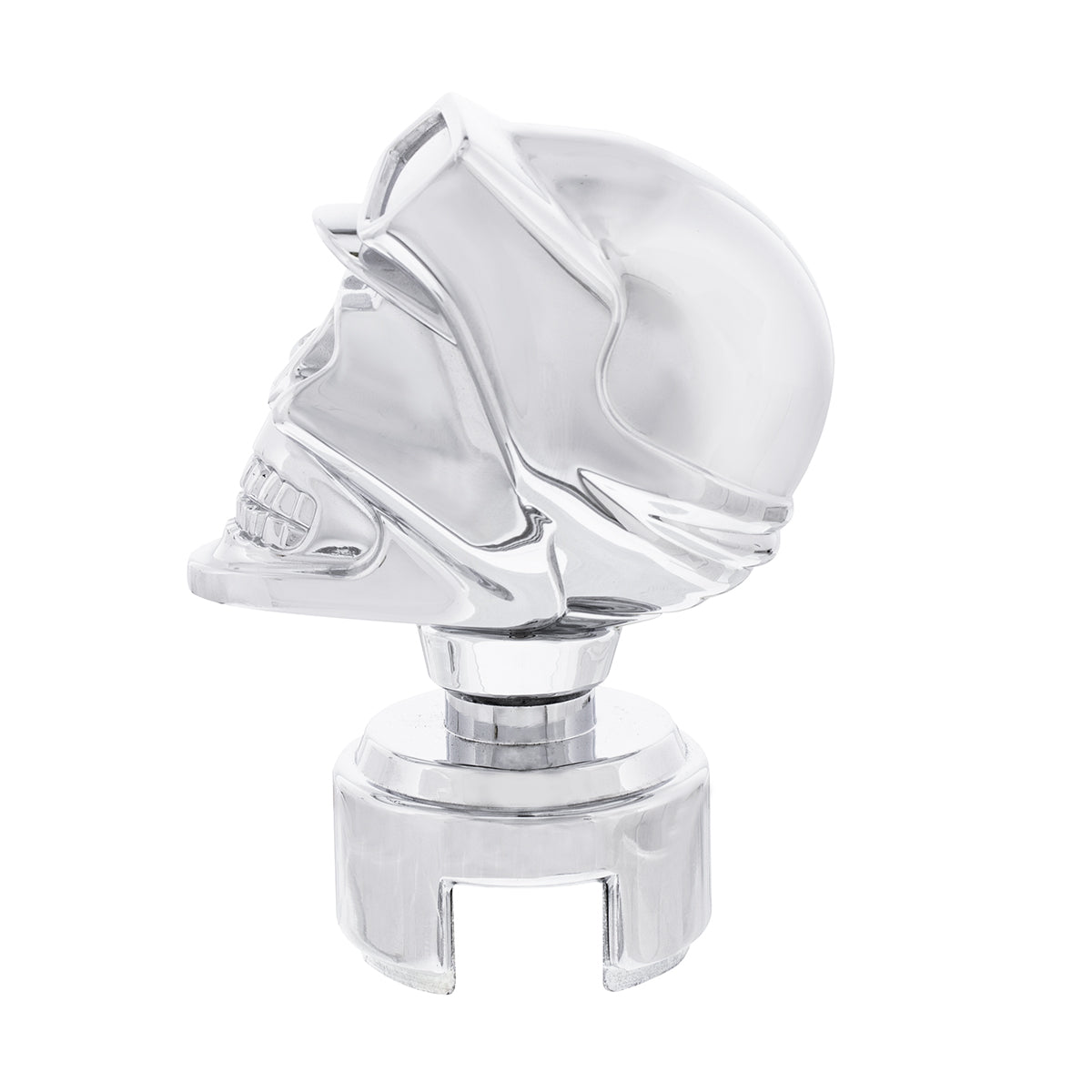 Skull Biker Gearshift Knob With 13/15/18 Speed Adapter - Chrome