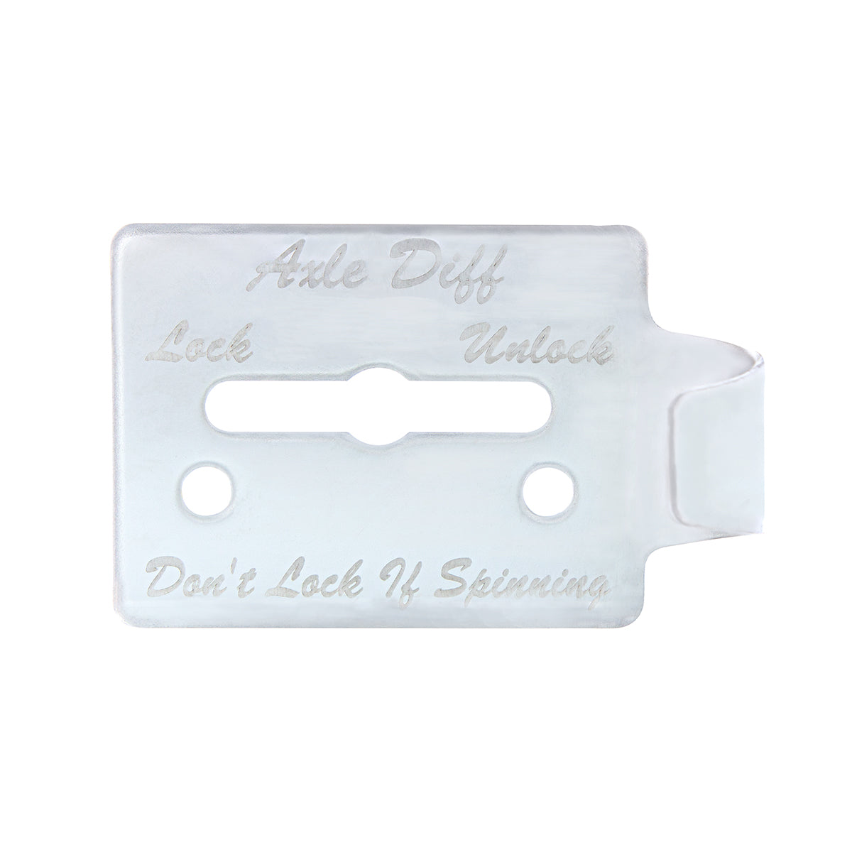 Stainless Steel Switch Guard Plate For Peterbilt 359 - Axle Differential