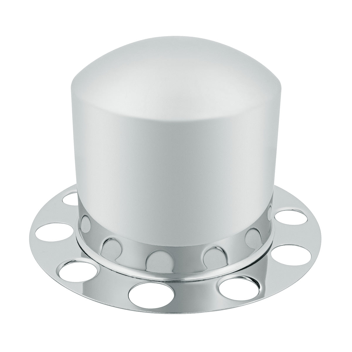 Chrome Dome Rear Axle Cover 2PC Kit For 1-1/2" Nut Cover - Aluminum Wheel
