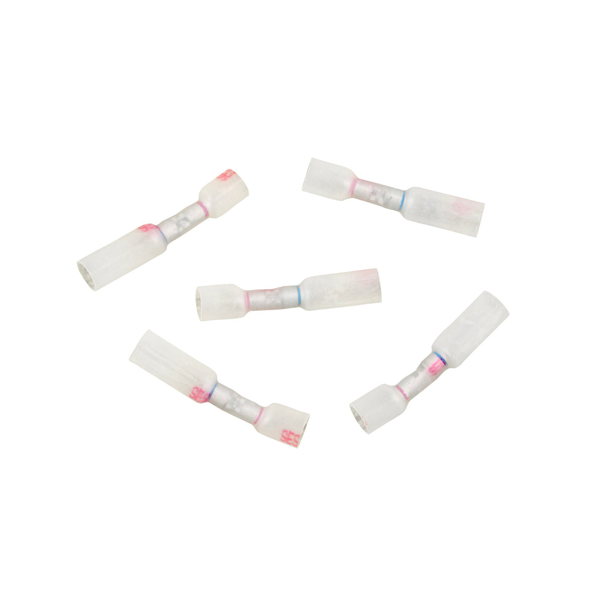 20-18 to 16-14 AWG CS Multi-Wire Heat Shrink Connector - Clear w/ Red Dash (5-Pack)