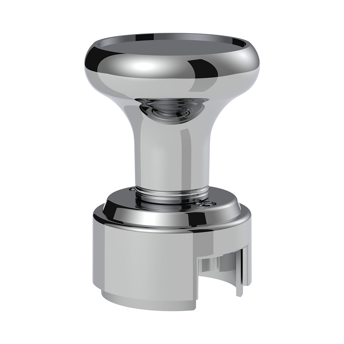 Thread-On Gearshift Knob & Adapter For Eaton Fuller Style 13/15/18 Shifter - Chrome