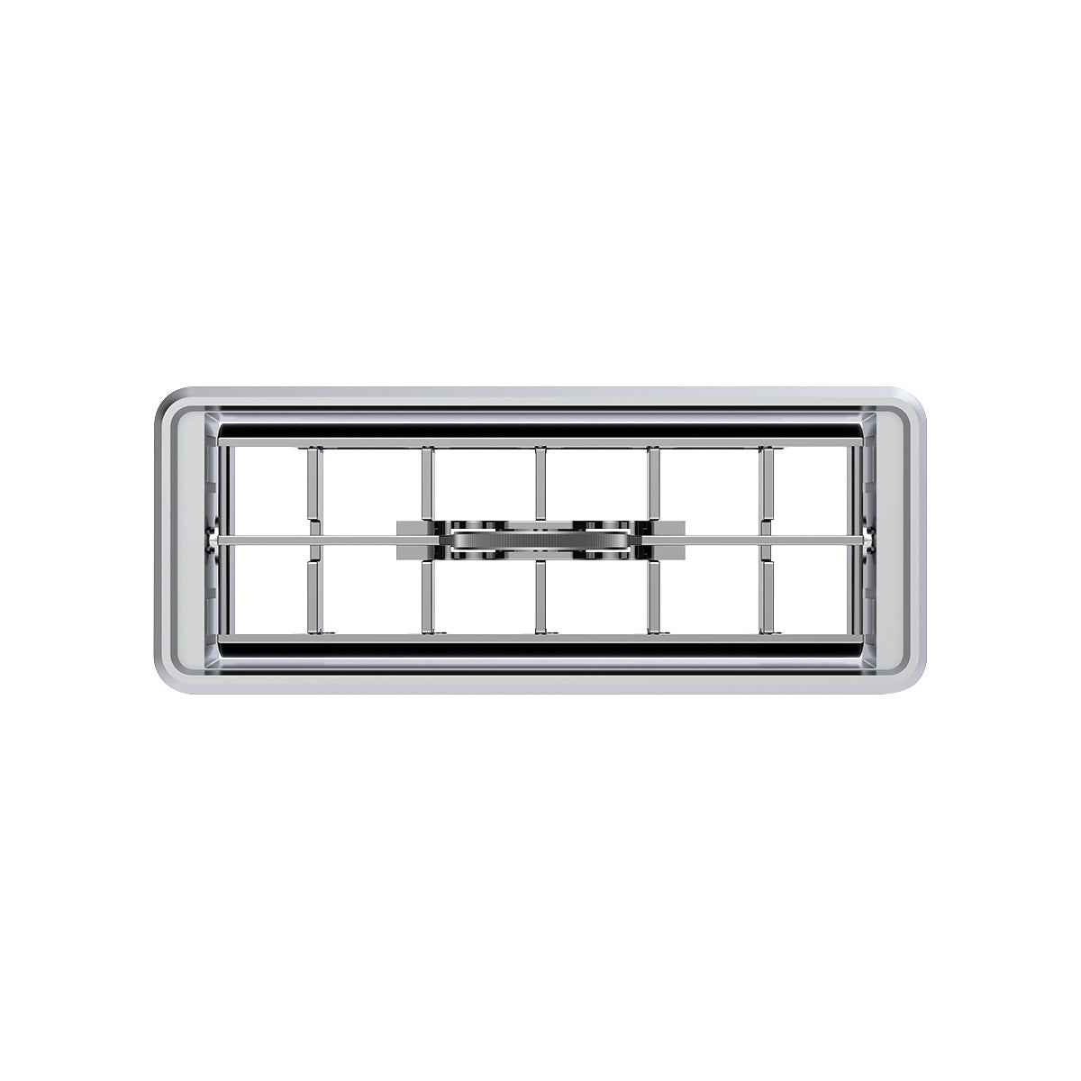 Chrome Plastic A/C Vent For 2001 & Earlier Kenworth -Center