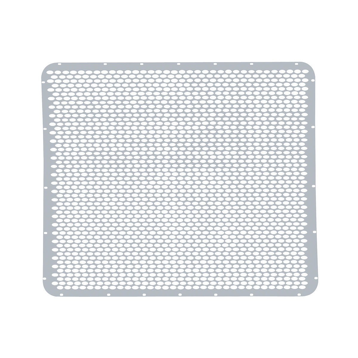 304 Stainless Grille Mesh For Peterbilt 379 With Extended Hood - Alternating Oval Holes