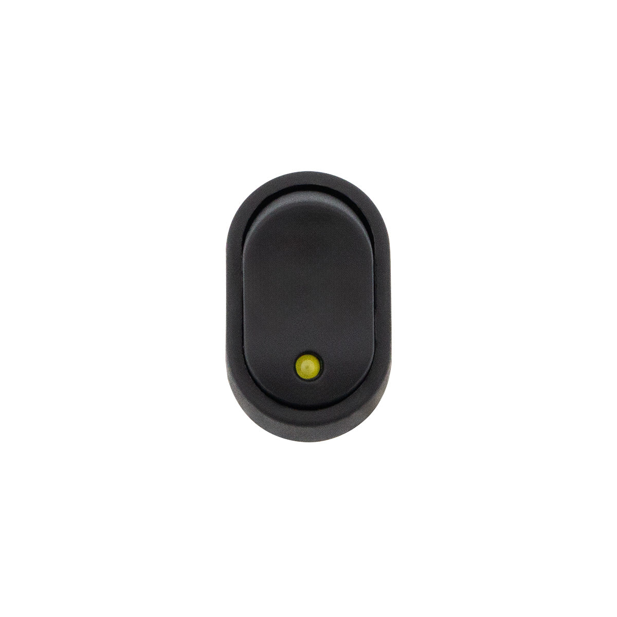 Amber LED Oval Rocker 16 Amp 12V On/Off 1/2" Dia. 1 Pc.