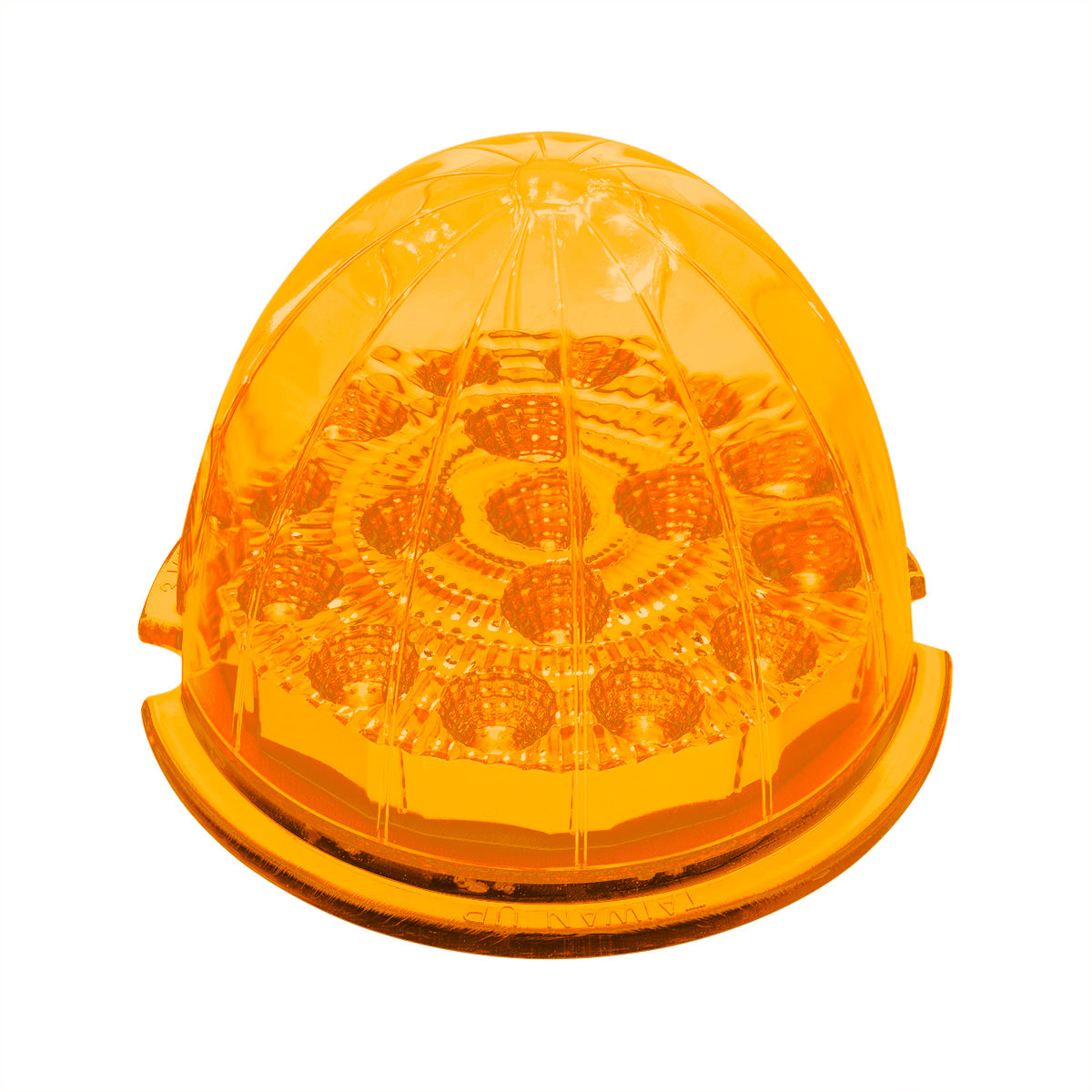 17 LED Dual Function Reflector Cab Light - Amber LED/Amber Lens (Bulk)