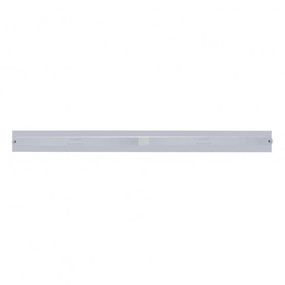 Chrome Top Mud Flap Plate With Two 14 LED 24" Light Bars - Red LED/Chrome Lens (Each)