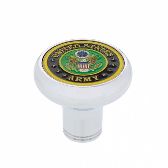 Deluxe Military Medallion Air Valve Knobs - Army