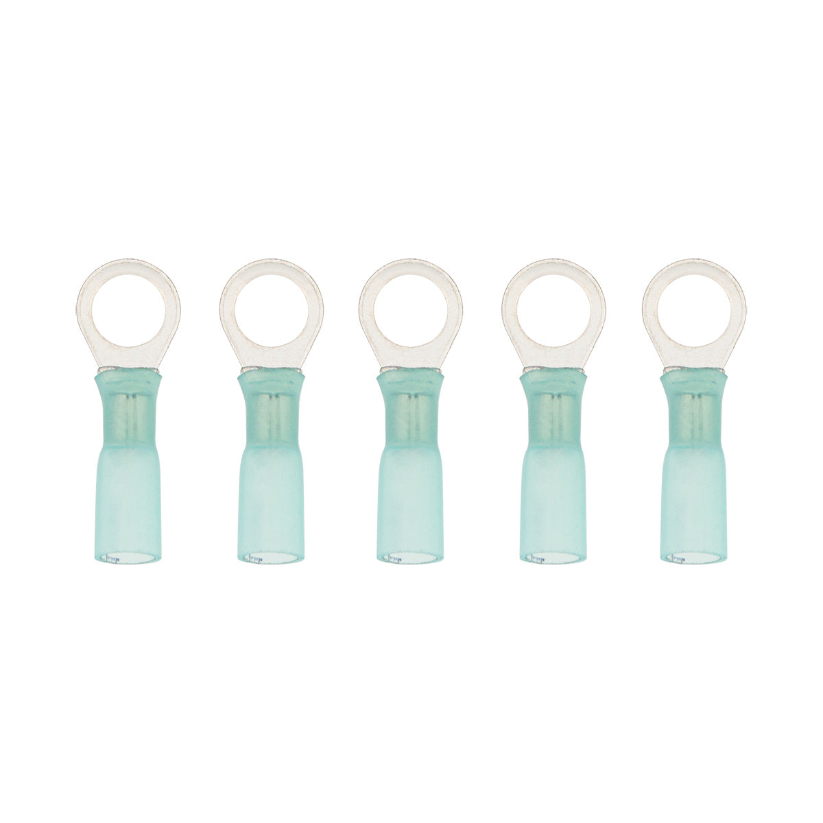 16-14 AWG 5/16" Stud CS Heat Shrink Ring Terminal - Blue (5-Pack)