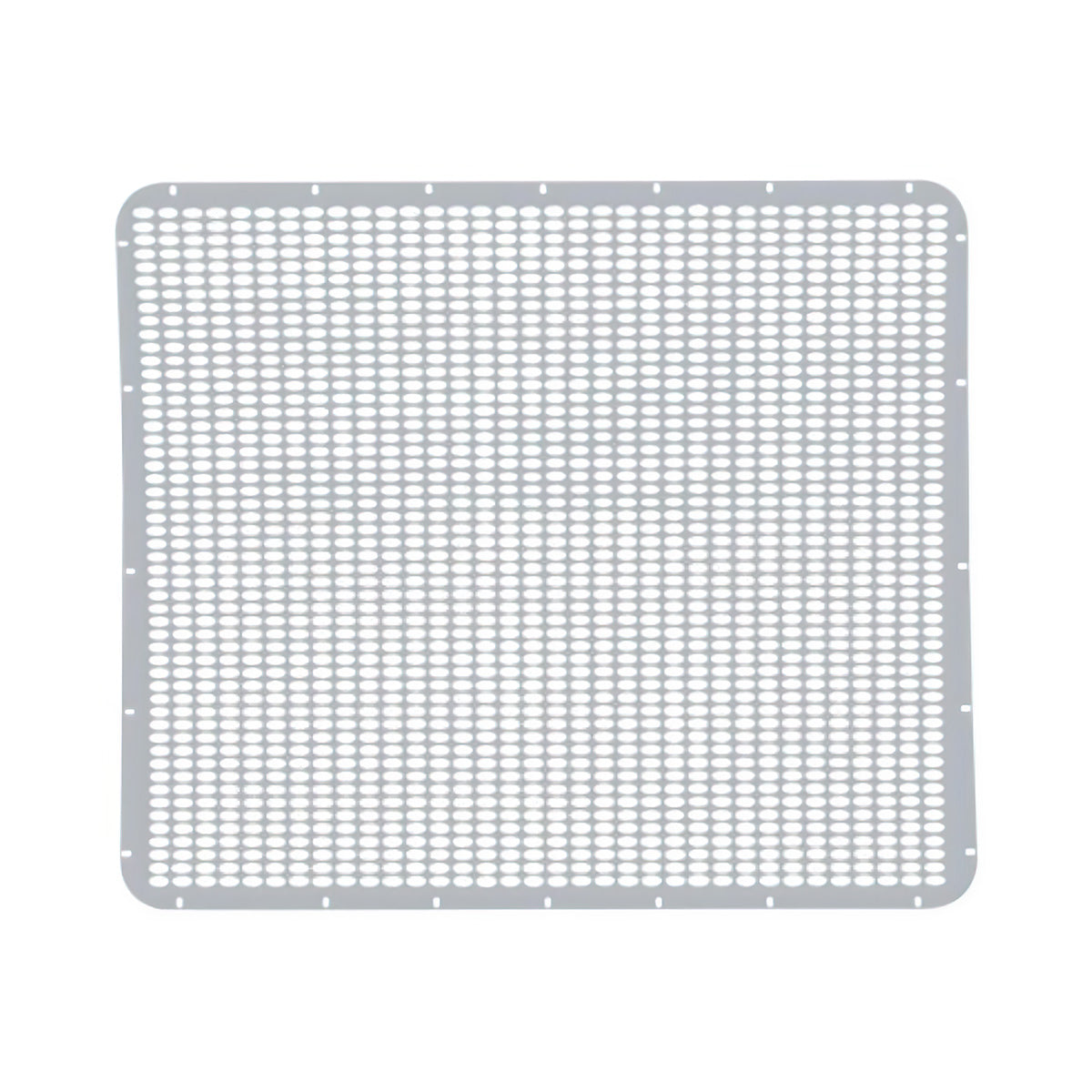 304 Stainless Grille Mesh For Peterbilt 379 With Extended Hood - Straight Oval Hole