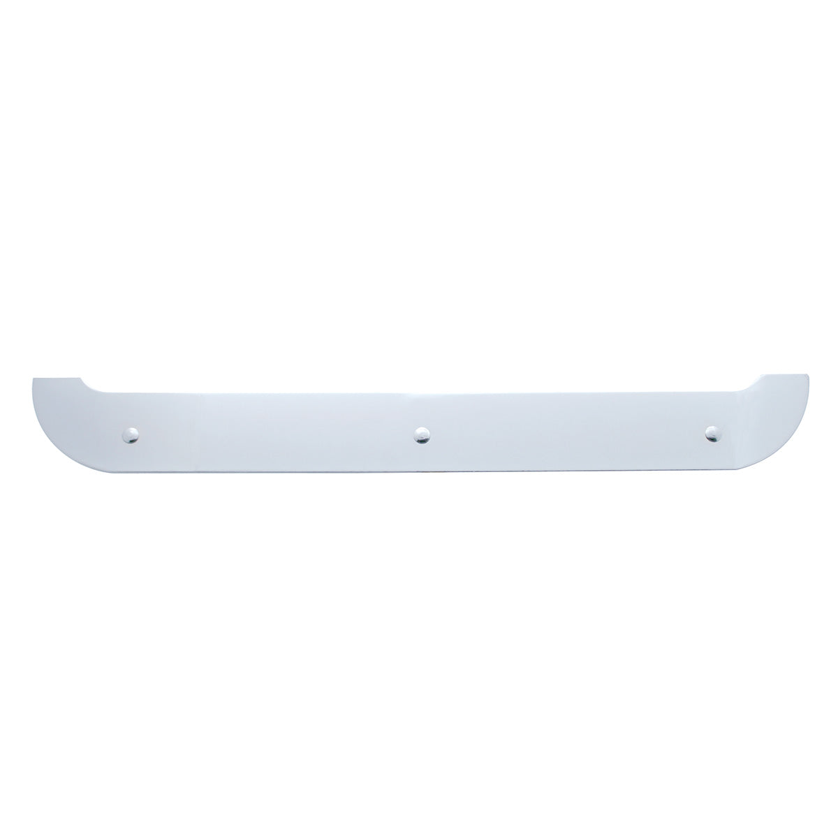 4" X 24" Chrome Contour Bottom Mud Flap Plate - Bolt Thru