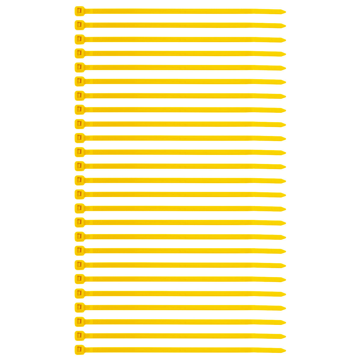 5.5" Yellow Nylon Cable Zip Ties 40 Lbs (25-Pack)